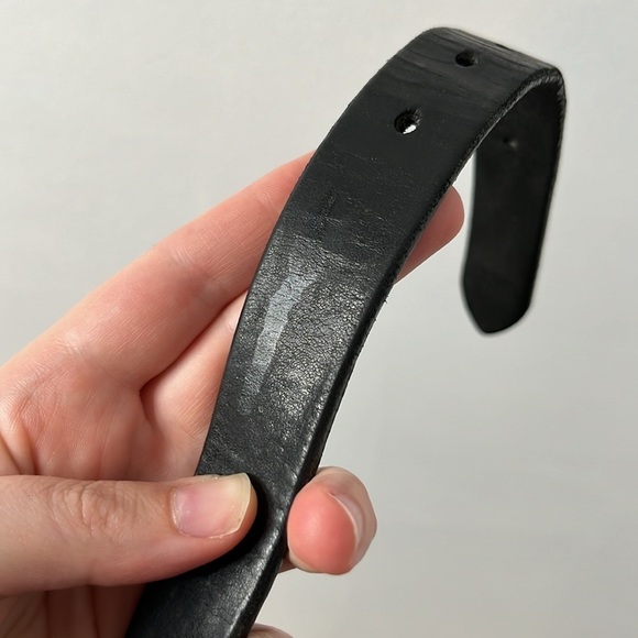 Roundtree & Yorke Genuine Leather Belt Brass Hardware 1" width made in Italy - Picture 11 of 11